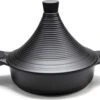 Tajine Agadir Inductie Arabisch Design Non-stick Shining Black -Keuken Benodigdheden Winkel 1200x943 5