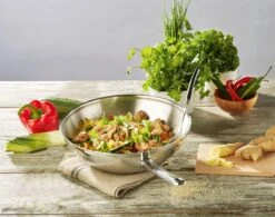 Demeyere Wok - Ø 30 Cm - Vlakke Bodem -Keuken Benodigdheden Winkel 1200x946 2