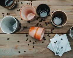 Koffiekopjes - Earth Koffiemok - Koffiebeker - Set Van 6 Kopjes - 200ML - Verschillende Kleuren - Porselein - Hip En Trendy -Keuken Benodigdheden Winkel 1200x960 12