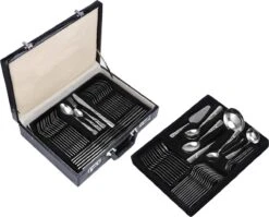 Swiss Home | Bestekset - 12 Persoons - 72-delig - Luxe Opbergkoffer - 18/10 | Limited Edition Set + Luxe Koffer 16 Swiss Home | Bestekset - 12 Persoons - 72-delig - Luxe Opbergkoffer - 18/10 | Limited Edition Set + Luxe Koffer -Keuken Benodigdheden Winkel 1200x966