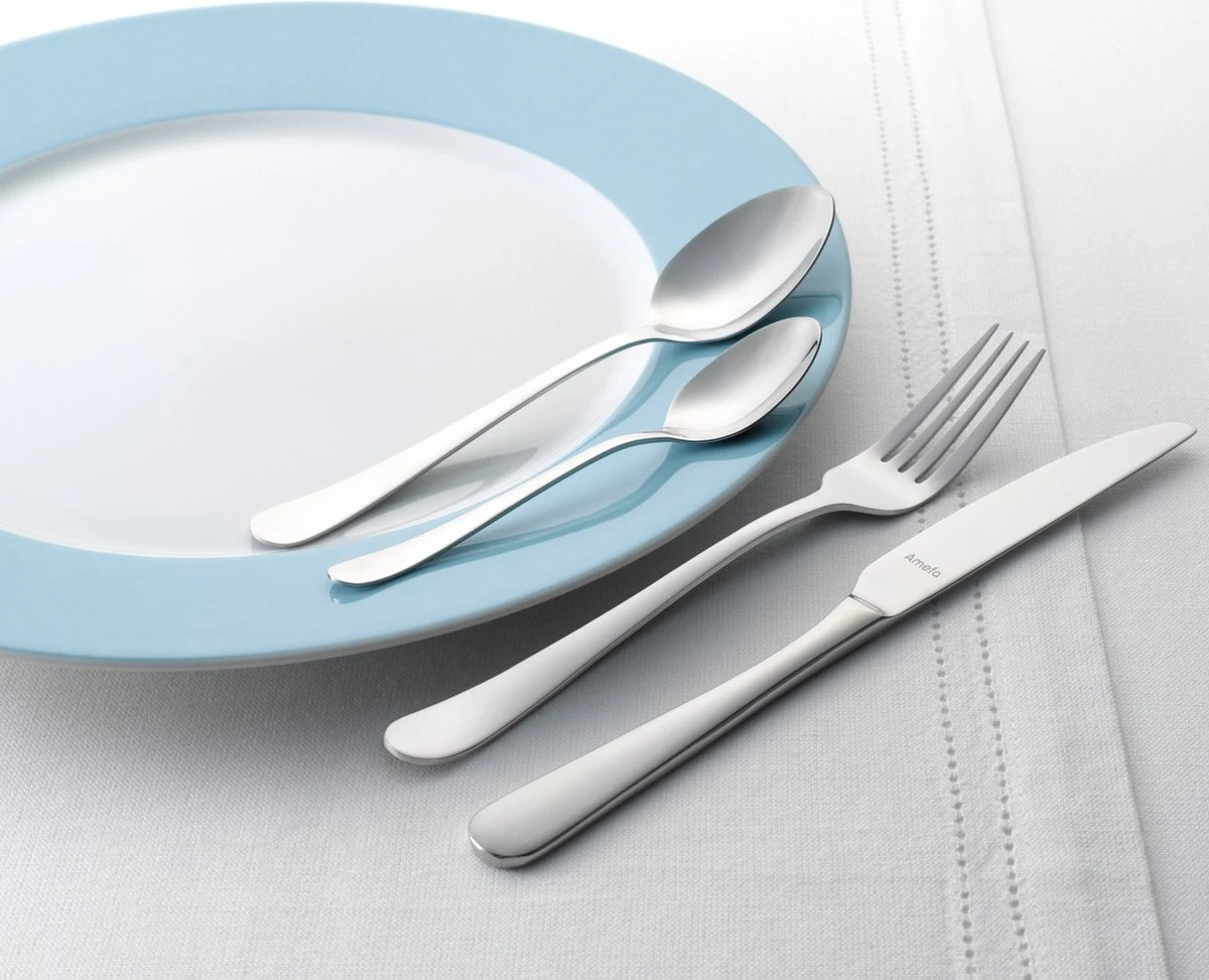 Amefa Austin Bestekset - 24 Delig - 6 Persoons - Zilver 4 Amefa Austin Bestekset - 24 Delig - 6 Persoons - Zilver - Afbeelding 2