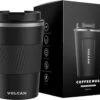 Volcan RVS Koffiebeker To Go Met Sleeve - Thermosbeker - Theebeker - Coffee - Zwart -Keuken Benodigdheden Winkel 1200x979 6