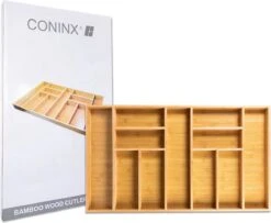 Grote Bestekbak Bamboe 81x47CM - Coninx Besteklade - Opbergbak - Duurzaam - Bamboe - Voor Laden Vanaf 47cm Diep -Keuken Benodigdheden Winkel 1200x987 1