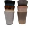 Koffiekopjes - Earth Koffiemok - 310ML - Koffiebeker - Set Van 6 Kopjes - Porselein - Hip En Trendy