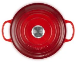 Le Creuset - Gietijzeren - Lage Braadpan - 24cm - Kersenrood 24 Le Creuset - Gietijzeren - Lage Braadpan - 24cm - Kersenrood -Keuken Benodigdheden Winkel 1200x988 3