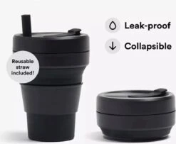 Koffiebeker - Reisbeker - Siliconen Beker - Opvouwbaar - Zwart - Drinkbeker - To Go 8 Koffiebeker - Reisbeker - Siliconen Beker - Opvouwbaar - Zwart - Drinkbeker - To Go -Keuken Benodigdheden Winkel 1200x988 7