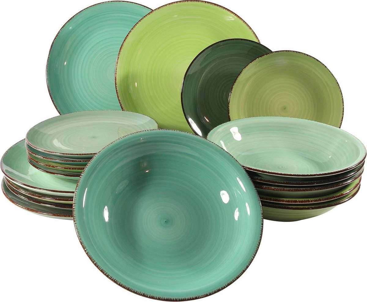 Imperial Kitchen Serviesset Green 18-delig 3 Imperial Kitchen Serviesset Green 18-delig
