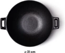 Orange85 Gietijzeren Wokpan - Alle Warmtebronnen - Inductie - Wok - Zwart - 31cm - Gietijzer - Wokpannen 11 Orange85 Gietijzeren Wokpan - Alle Warmtebronnen - Inductie - Wok - Zwart - 31cm - Gietijzer - Wokpannen -Keuken Benodigdheden Winkel 1200x989 1