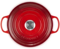 Le Creuset - Gietijzeren - Lage Braadpan - 24cm - Kersenrood 33 Le Creuset - Gietijzeren - Lage Braadpan - 24cm - Kersenrood -Keuken Benodigdheden Winkel 1200x998
