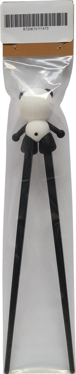 DongDong - Eetstokjes Voor Kinderen - Pandabeer Motief - 22.5 Cm - Zwart Wit 5 DongDong - Eetstokjes Voor Kinderen - Pandabeer Motief - 22.5 Cm - Zwart Wit - Afbeelding 3
