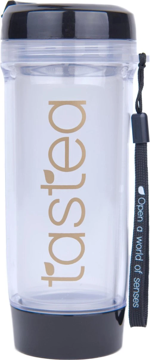 Tastea Theebeker Nyx - Zwart - 400 Ml - Accessoires - Handige To-go Theebeker 3 Tastea Theebeker Nyx - Zwart - 400 Ml - Accessoires - Handige To-go Theebeker