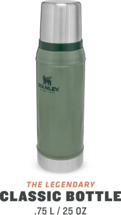 Stanley The Legendary Classic Bottle 0,75L - Thermosfles - Hammertone Green -Keuken Benodigdheden Winkel 677x1200