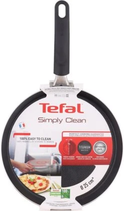 Tefal Simply Clean Pannenkoekenpan - Crêpe Pan Non-stick Coating - Pancake Pan - Titanium - Ø25 Cm - Zwart 11 Tefal Simply Clean Pannenkoekenpan - Crêpe Pan Non-stick Coating - Pancake Pan - Titanium - Ø25 Cm - Zwart -Keuken Benodigdheden Winkel 709x1200
