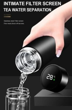 Slimme Thermosfles Met LCD Temperatuur Display - Curver Isolatiefles 0,5 Liter - Dubbelwandige Thermosfles - Thermosbeker - Isoleerfles - Thermoskan - Travel Mug - Bidon Drinkfles - Koffiebeker - Drinkflessen - RVS - Smart Thermos - Metaal -Keuken Benodigdheden Winkel 784x1200 2