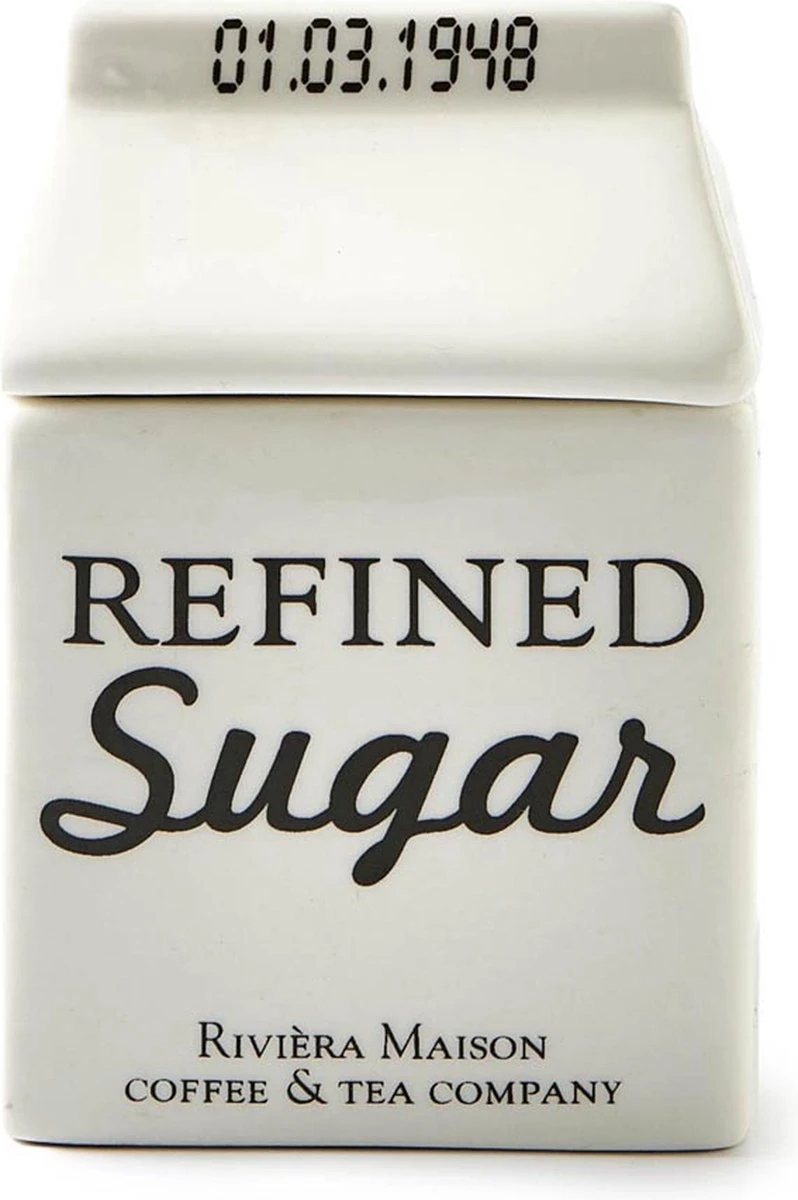 Riviera Maison Suikerpot, Voorraadpot - Carton Jar Sugar – Wit - (LxBxH) 7.6x7.6x10 Cm 3 Riviera Maison Suikerpot, Voorraadpot - Carton Jar Sugar – Wit - (LxBxH) 7.6x7.6x10 Cm