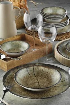 Kutahya Porselein Nano Krem Serviesset (24 Delig) 6 Personen - NNTS24Y2894010