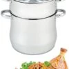 Royal Swiss - Couscous Pan - Couscous Maker - Stoompan RVS - 8 Liter -Keuken Benodigdheden Winkel 807x1200