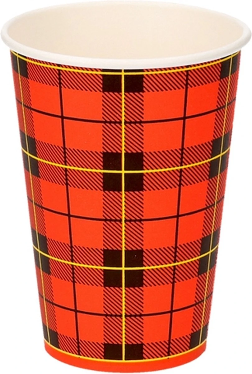 Koffiebeker Karton 180cc / 7.5 Oz | Schotse Ruit | 180 Ml | Doos 2500 Stuks 3 Koffiebeker Karton 180cc / 7.5 Oz | Schotse Ruit | 180 Ml | Doos 2500 Stuks