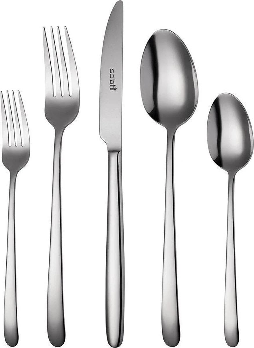 Sola Bestekset Ibiza - Economy - 8 Persoons - 70 Delig - Zilver Chroomstaal 18/0 - RVS 3 Sola Bestekset Ibiza - Economy - 8 Persoons - 70 Delig - Zilver Chroomstaal 18/0 - RVS