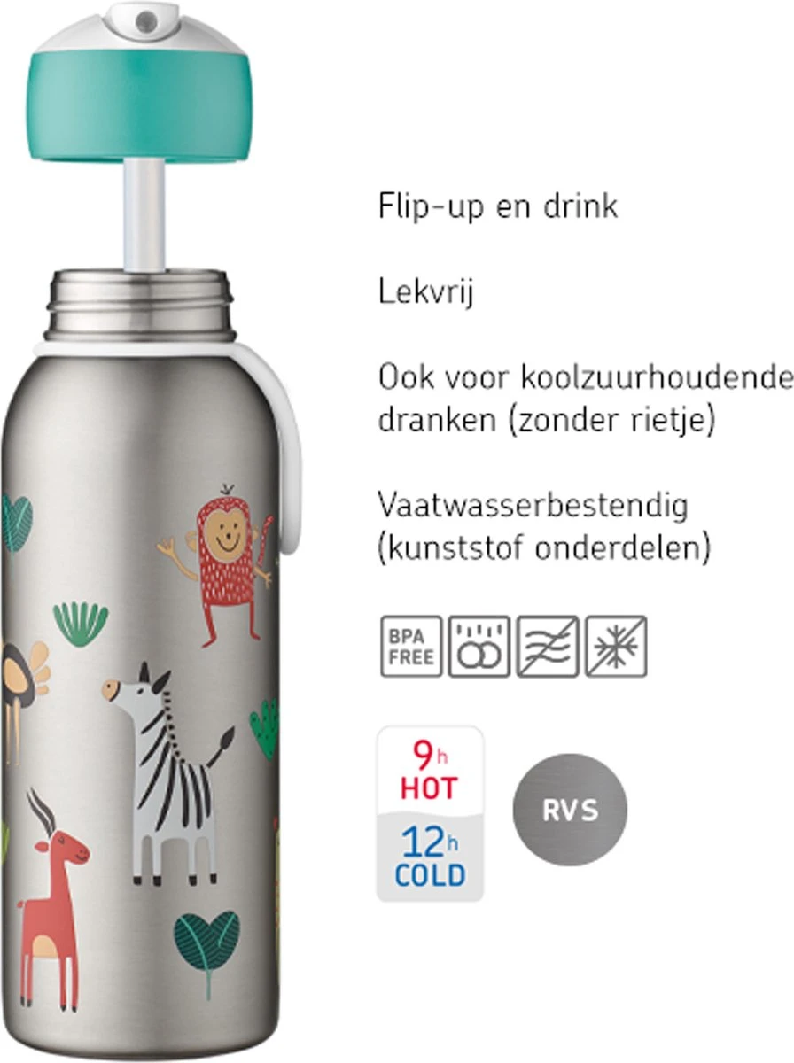Mepal – Isoleerfles Flip-up Campus – Frozen 2 – Waterfles Met Rietje – Houdt Je Drankje Tot 9 Uur Warm En 12 Uur Koud – Drinkfles Voor Kinderen – Thermosfles 6 Mepal – Isoleerfles Flip-up Campus – Frozen 2 – Waterfles Met Rietje – Houdt Je Drankje Tot 9 Uur Warm En 12 Uur Koud – Drinkfles Voor Kinderen – Thermosfles - Afbeelding 4