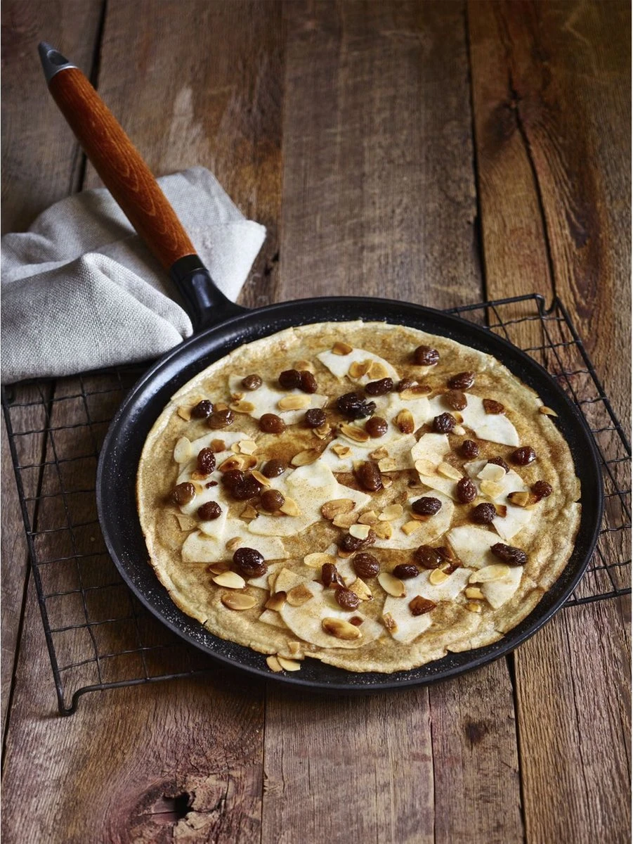 Staub Flensjespan - Houten Steel - 28 Cm - Zwart 7 Staub Flensjespan - Houten Steel - 28 Cm - Zwart - Afbeelding 5