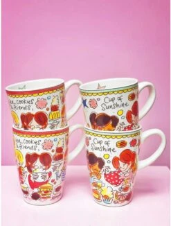 Blond Amsterdam Even Bijkletsen Beker XL 500 Ml - Rode Rand 11 Blond Amsterdam Even Bijkletsen Beker XL 500 Ml - Rode Rand -Keuken Benodigdheden Winkel 910x1200 3