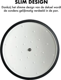 MOA Gietijzeren Braadpan - Inhoud 7,2 Liter - 30CM - Rond - Alle Warmtebronnen - Ook Voor Inductie - Gewicht 7,3 Kg - Wit - C30W -Keuken Benodigdheden Winkel 928x1200 1
