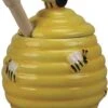 Merkloos Gele Honingpot Met Honinglepel/stokje 11 Cm - Keukengerei/tafelgerei - Thee Drinken - Honing Potten Met 3D Bijenmotief -Keuken Benodigdheden Winkel 965x1200 11